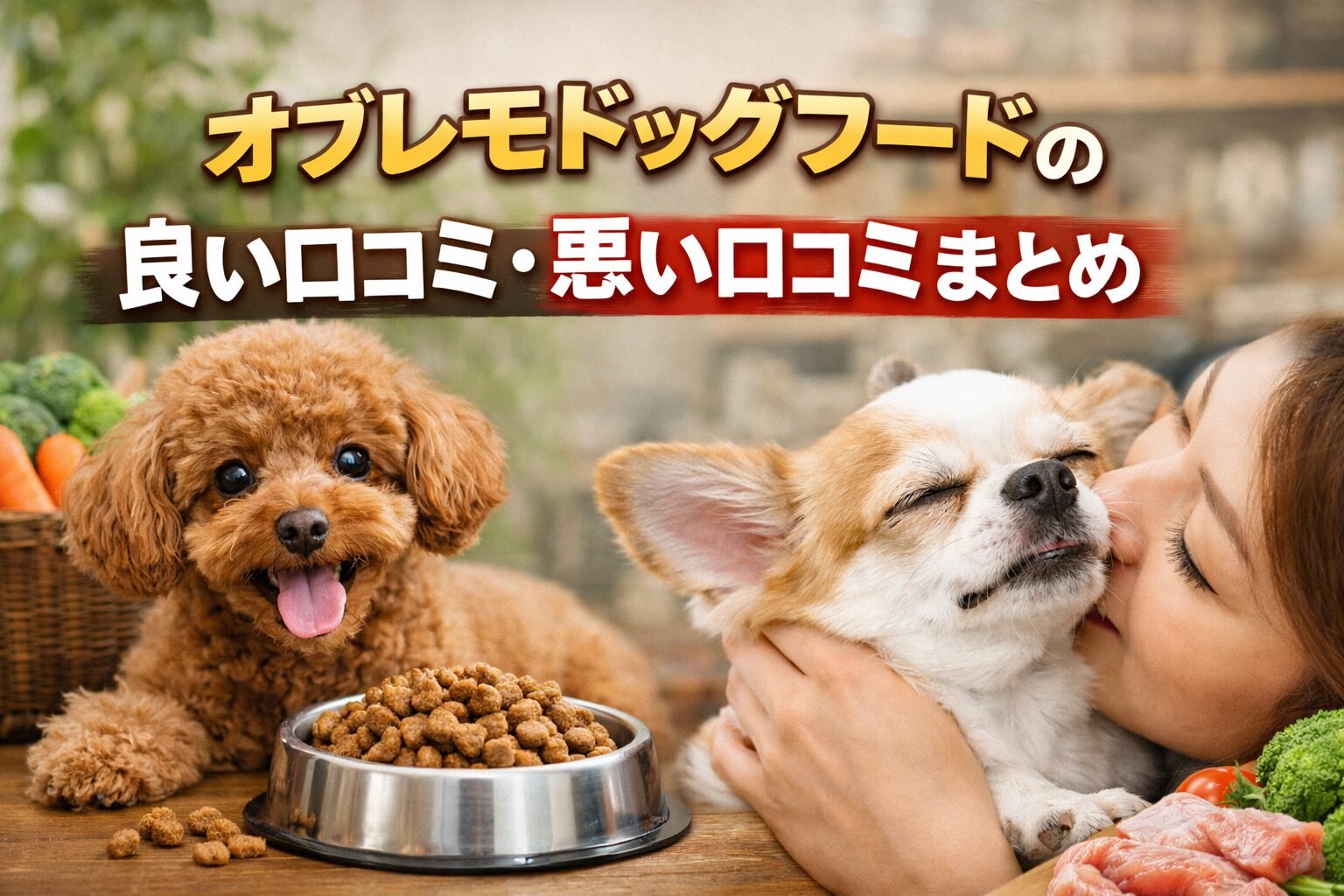 ドッグフードをふやかす目的と向いている犬のタイプ