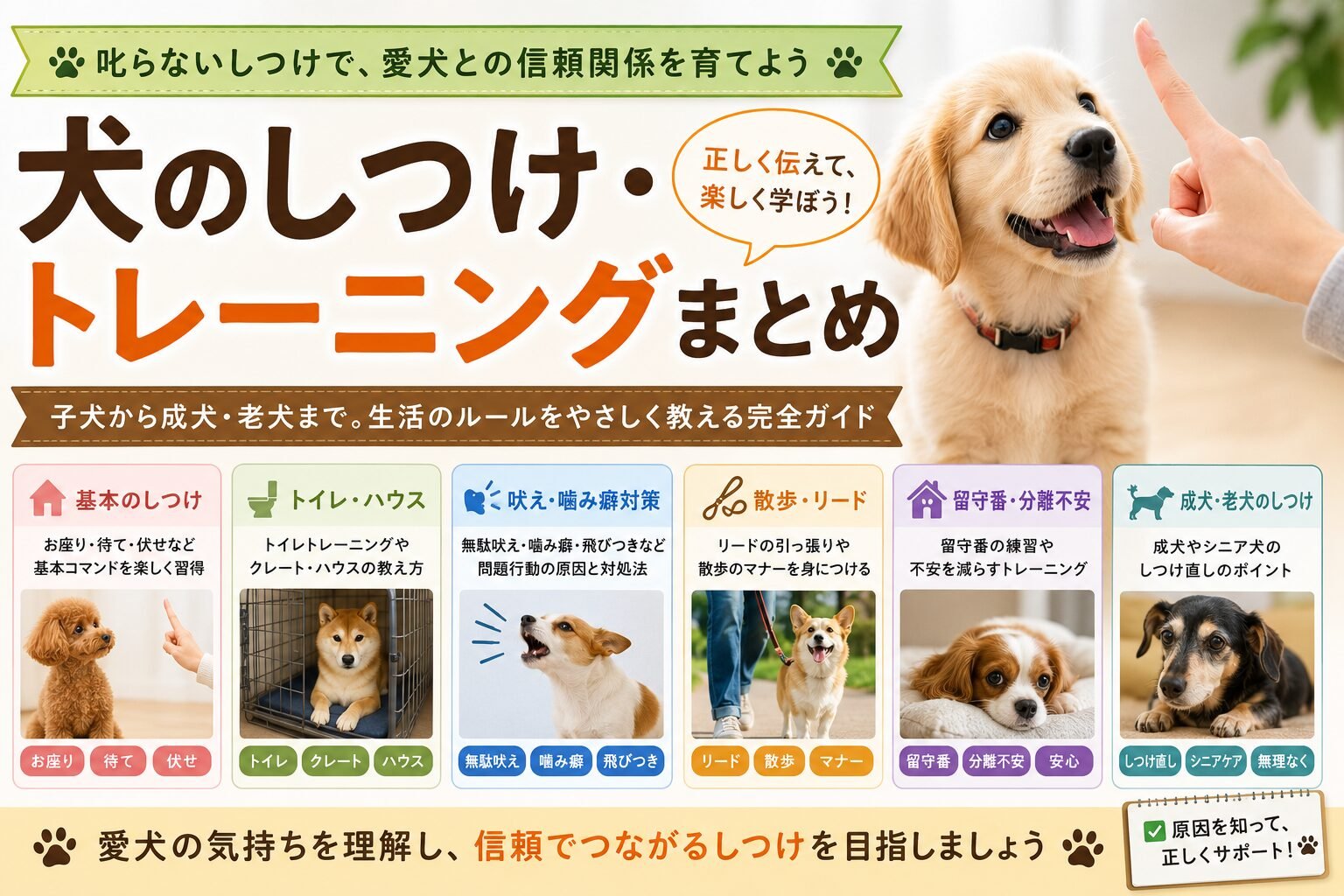 子犬と成犬で変わるトイレの教え方のポイント