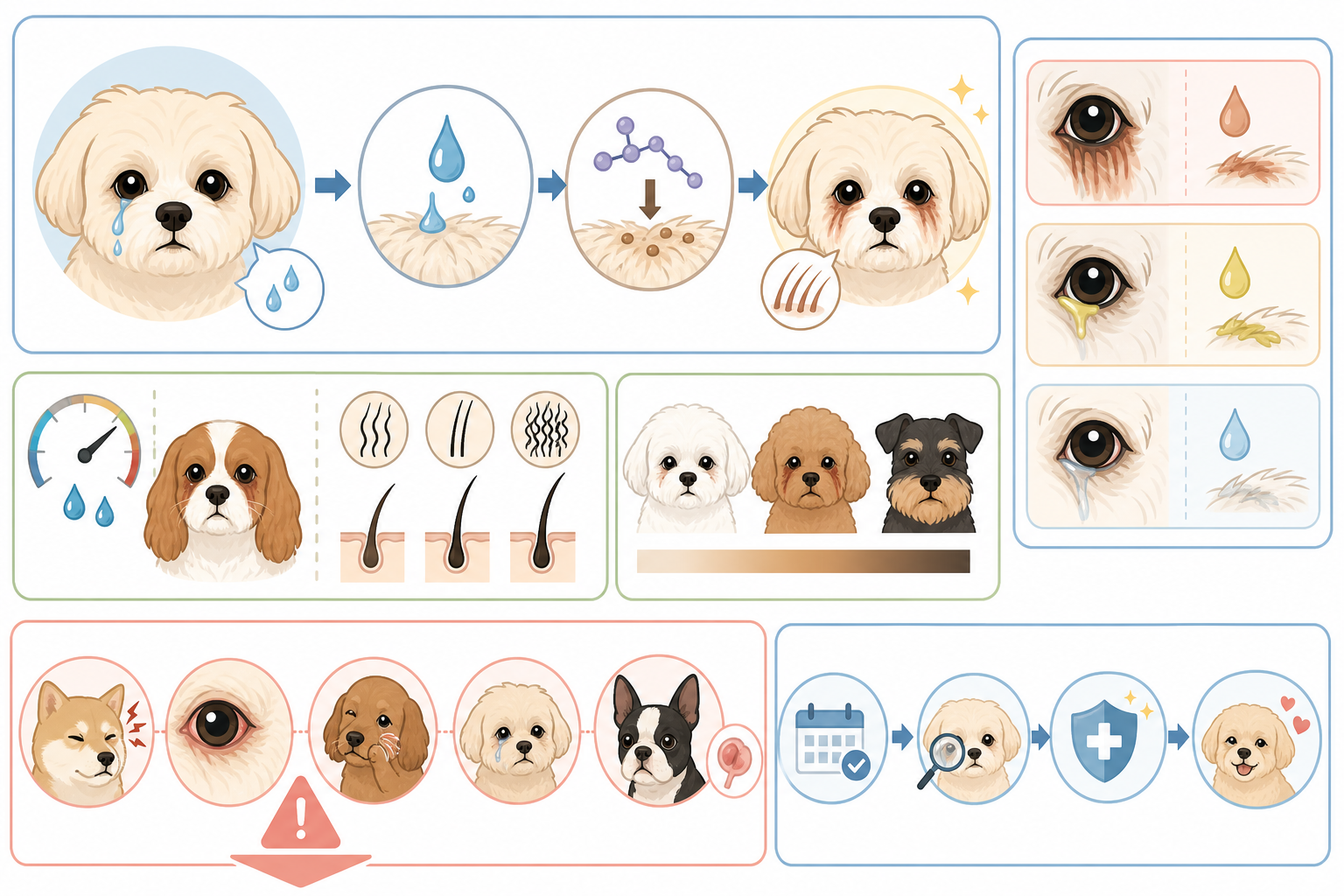 犬の涙やけとは？目の周りが赤茶色に染まる仕組み