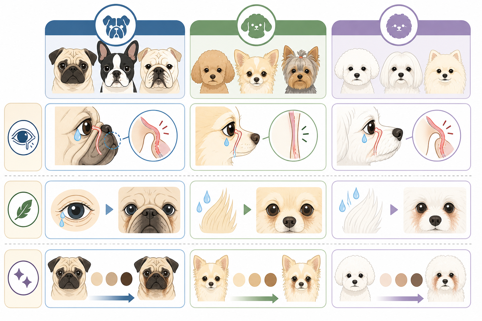 涙やけが起きやすい犬種はどれ？