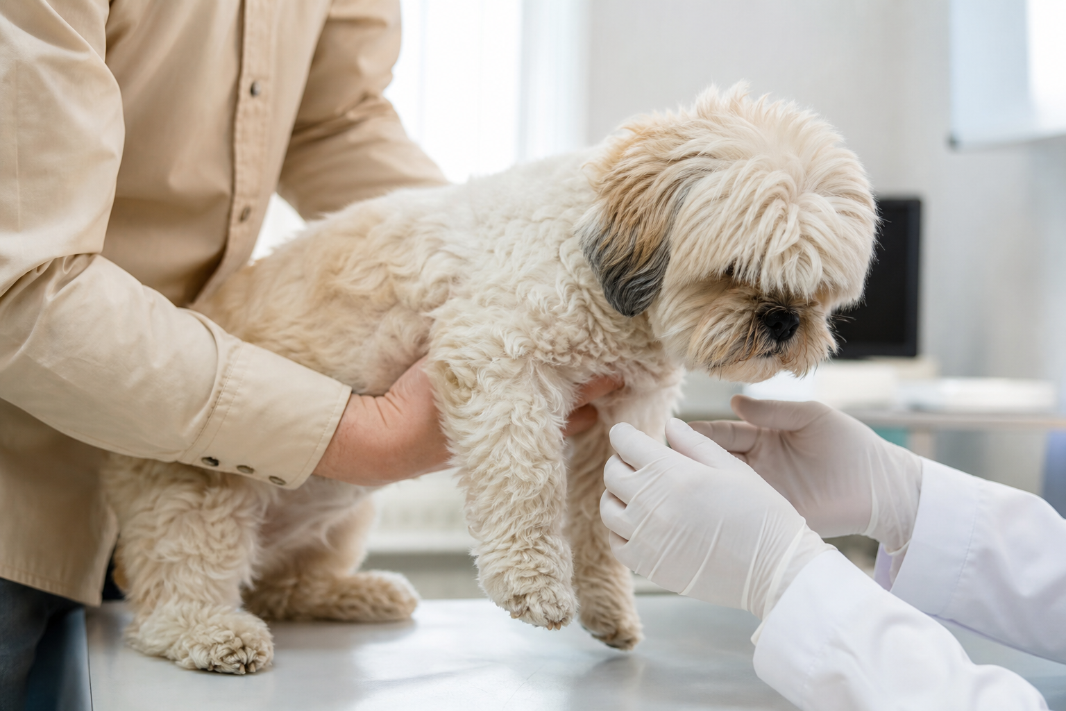 犬のフケが多いときに動物病院へ行くべき症状・タイミング