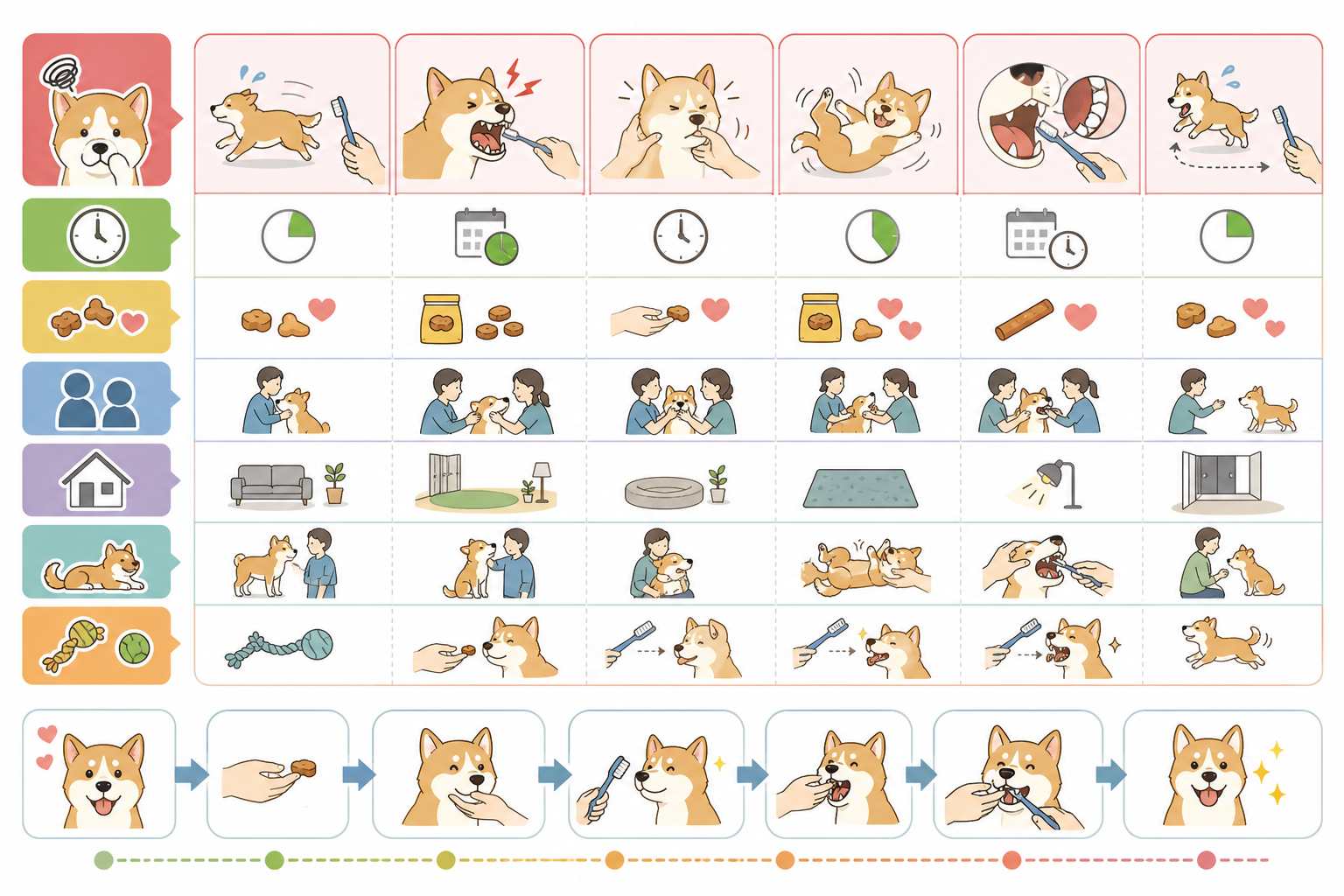 犬が歯磨きを嫌がるときの対処法|よくある6つの悩みと解決策