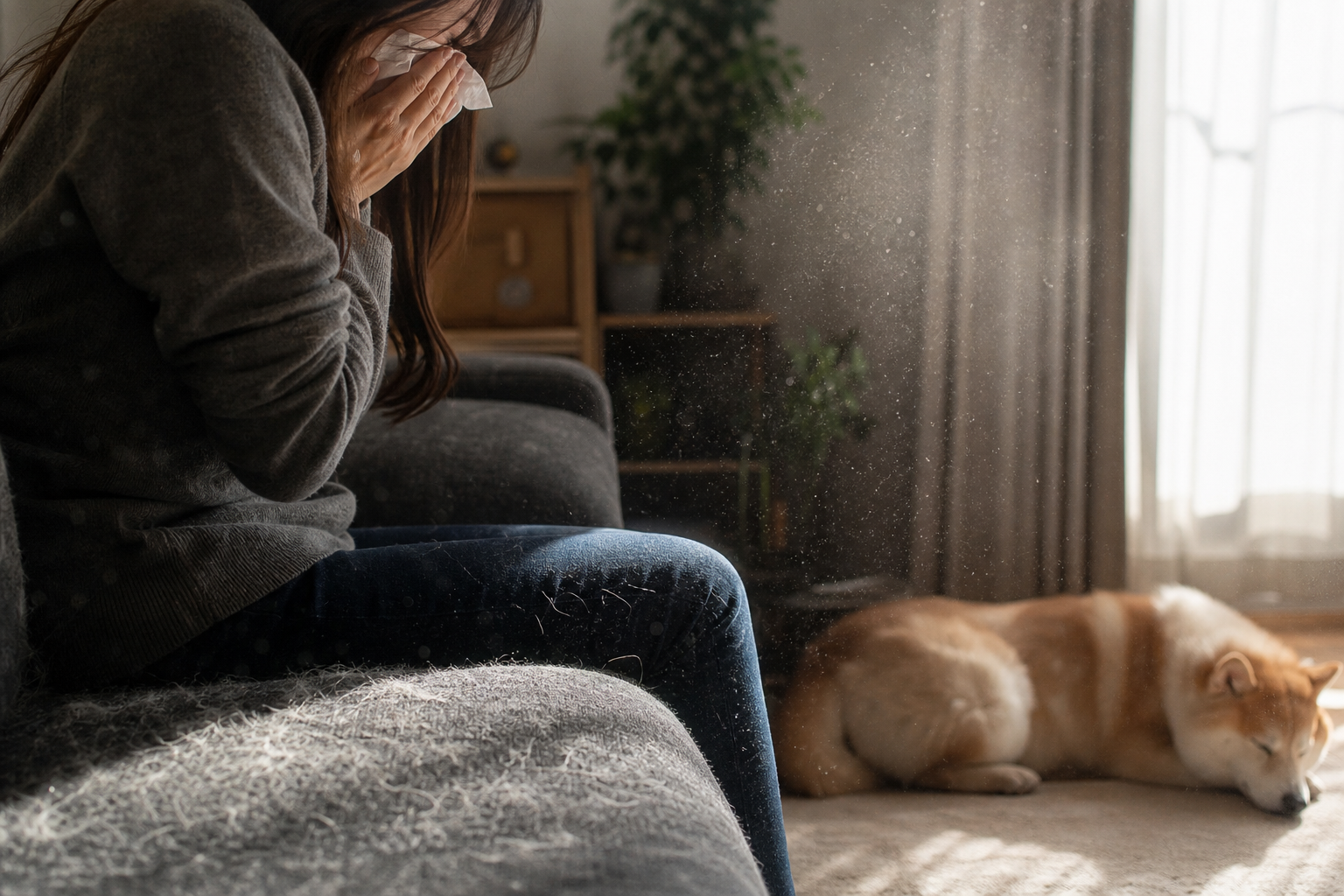 犬のフケが人間のアレルギーを引き起こすことがある?