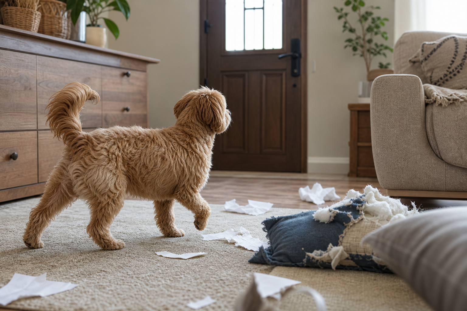 長時間の留守番が犬に与えるリスクと危険性