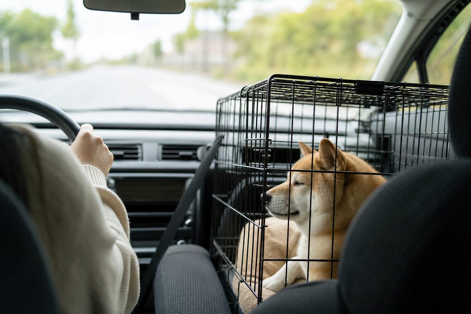 犬の車酔い対策【乗車中にできること】