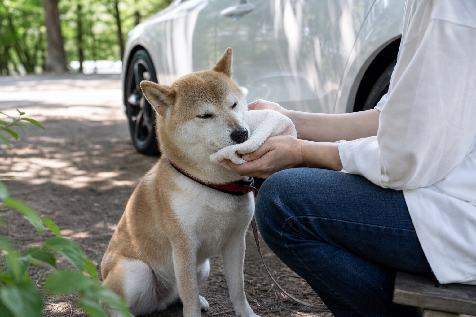 愛犬が車酔いしてしまったときの対処法