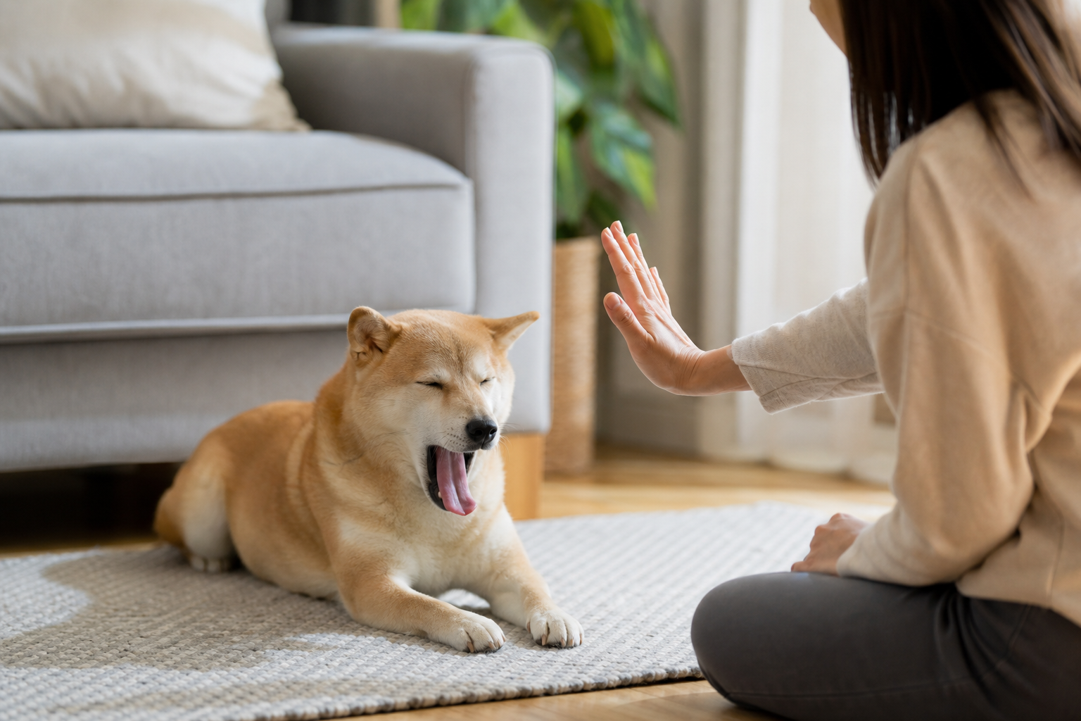 愛犬のストレスによるあくびへの対処法と環境づくり