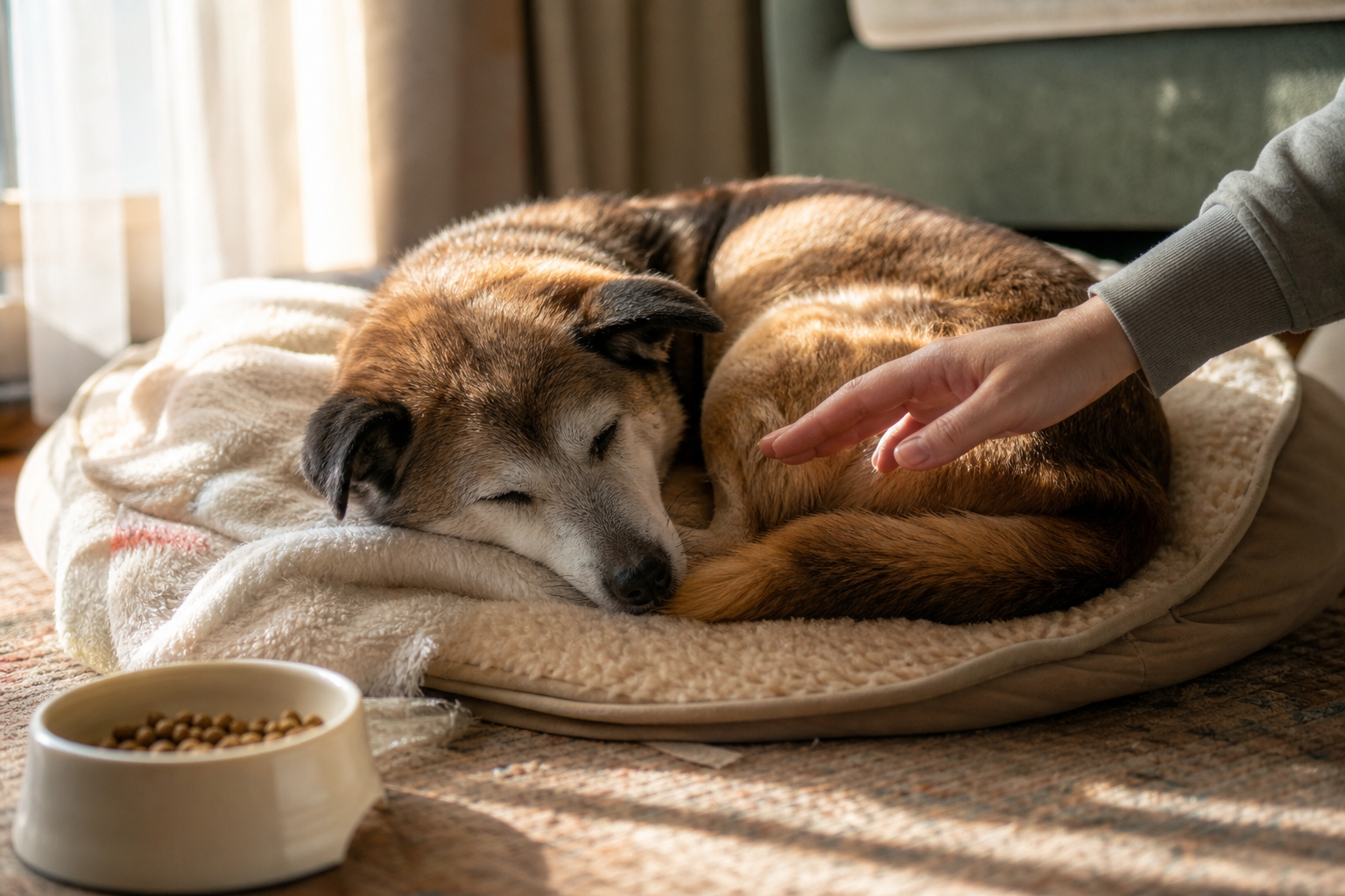 老犬が寝てばかり・食欲がないのは老化のせい？まず確認すべきこと
