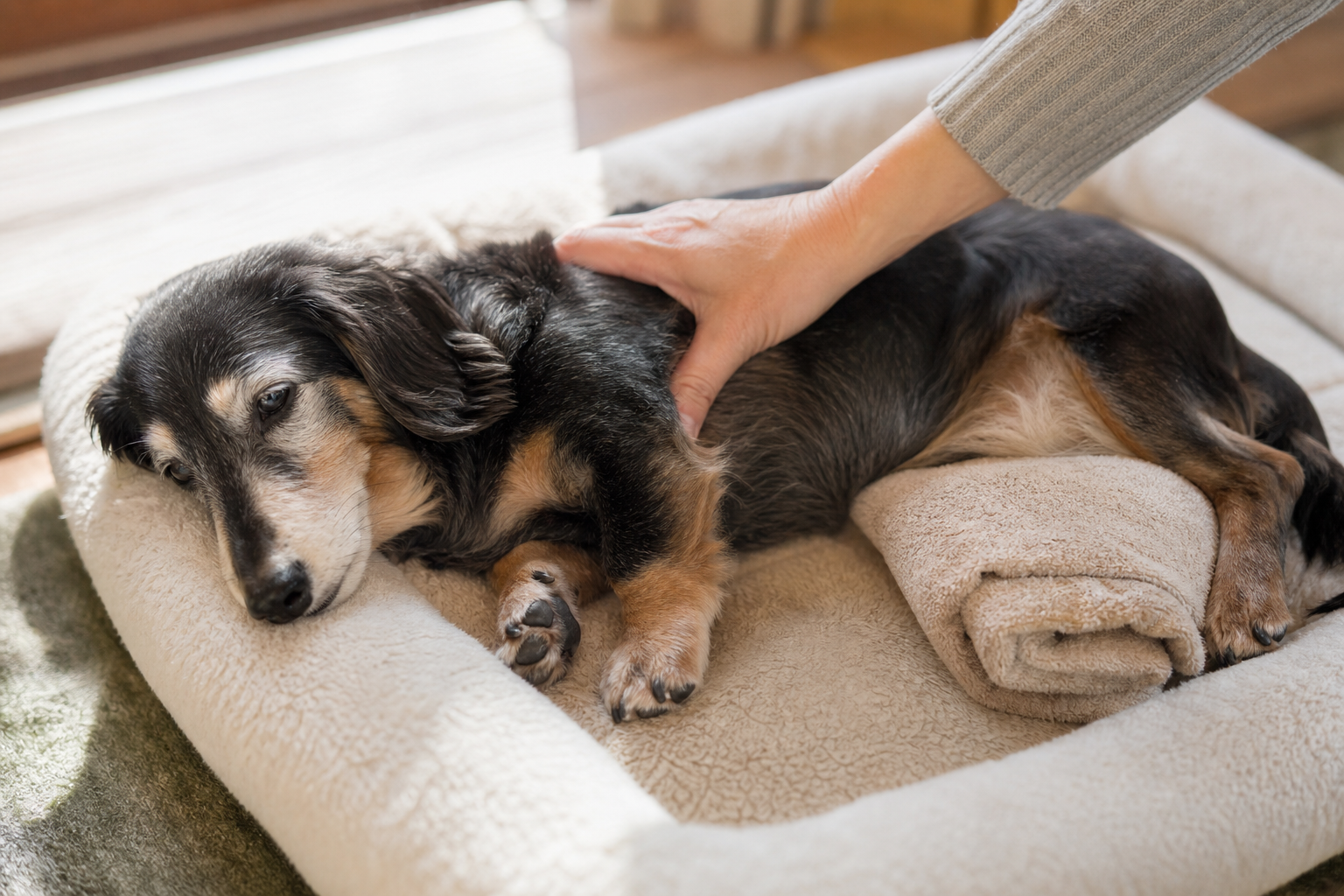寝てばかりの老犬に起こりやすいリスクと日常ケアの注意点