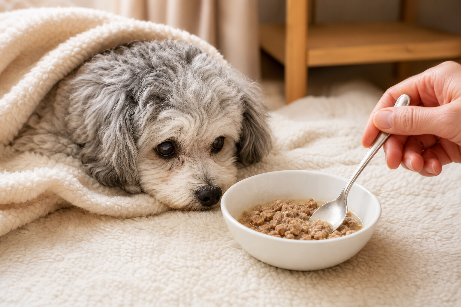 心臓病・腎臓病など持病がある老犬の食事工夫