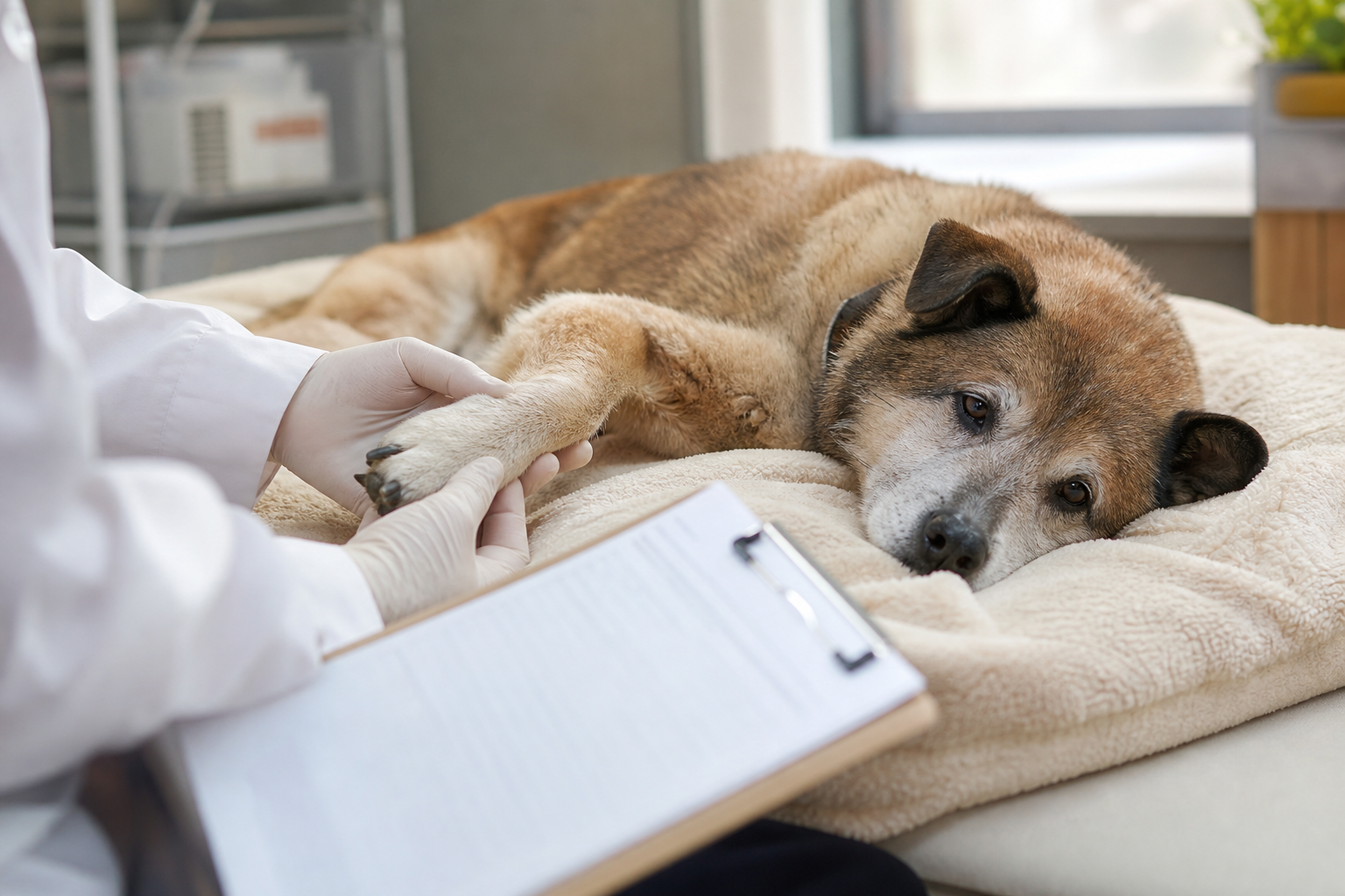 老犬の「寝てばかり・食欲がない」が続くなら定期健康診断を活用しよう