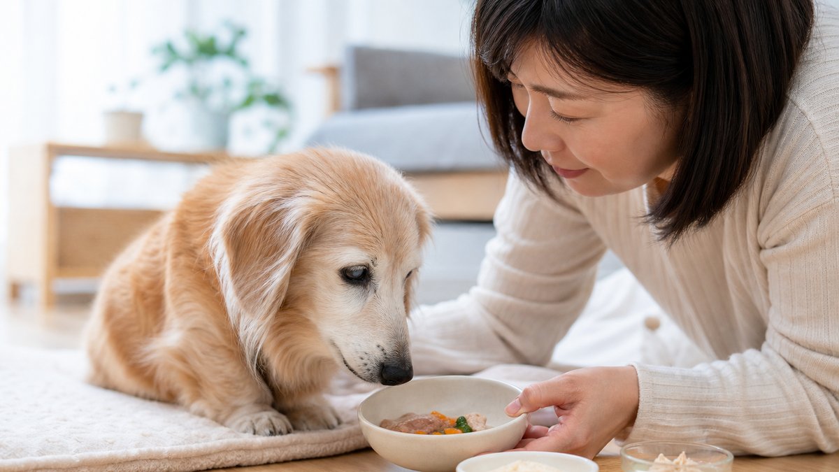 老犬がご飯を食べないときの工夫5選｜損しない介護食ガイド